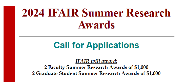 2024 IFAIR Summer Research Awards Call for Proposals [article image]